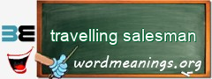 WordMeaning blackboard for travelling salesman